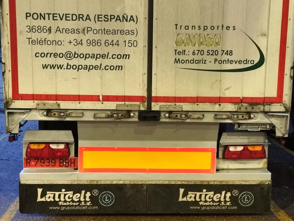 Faldillas antisalpicaduras de Caucho para camiones